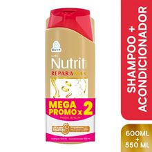 Shampoo NUTRIT repara max x600 ml + acondicionador x550 ml