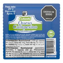 Queso COLANTA campesino x250 g