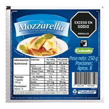 Queso COLANTA mozarella x250 g