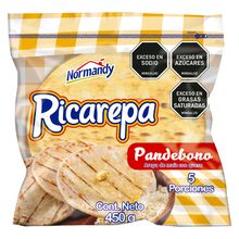 Arepa NORMANDY ricarepa pandebono rellena de queso 5 unds x450 g