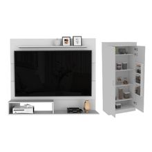 Combo Sala Nil, Panel de Tv + Alacena