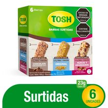 Barra cereal TOSH surtida 6 unds x23 g