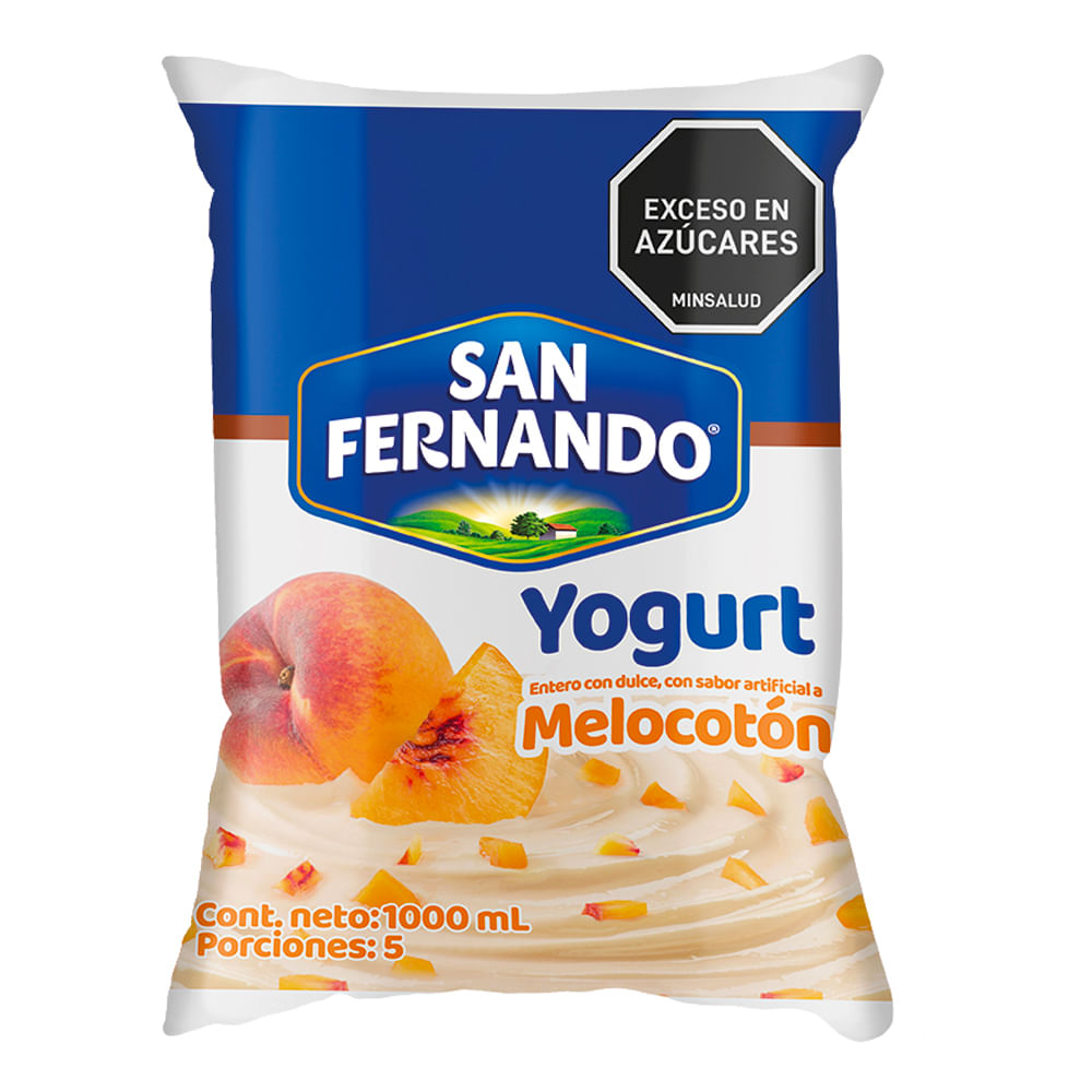 Yogurt SAN FERNANDO Melocotón X1000 Ml