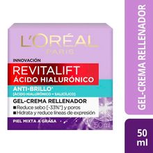 Gel LOREAL revitalift ácido hialurónico x50 ml