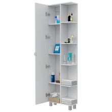 Mueble Esquinero Arán Blanco Nevado, con variedad de entrepaños  ZF