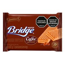 Galletas BRIDGE wafer colombina coffe deligtht x87 g