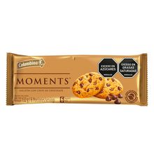 Galletas colombina MOMENTS chips de chocolate x132 g