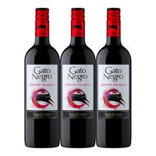 Vino GATO NEGRO cabernet sauvignon tinto x750 ml 2x3