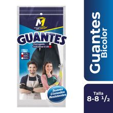 Guante M bicolor talla 8-8.5