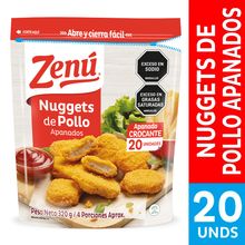 Nuggets ZENÚ pollo apanado x320 g