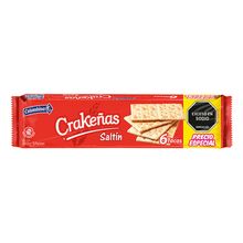 Galletas COLOMBINA crakeñas saltín precio especial 6 tacos x450 g