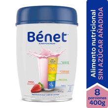 Bebida en polvo BENET sabor a fresa x400 g