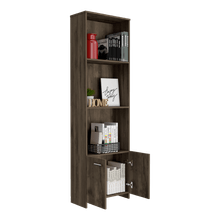 Biblioteca Milán, Nogal, con dos puertas abatibles y tres entrepaños