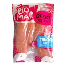 Filete de trucha DEL RÍO Y DEL MAR salmonada pague 1 lleve 2 x380 g c/u