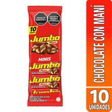 Chocolatina JUMBO miní 10 unds x17 g c/u