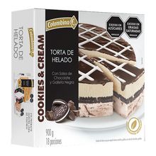 Torta de helado COLOMBINA cookies & cream x900 g