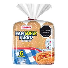 Pan súper perro BIMBO con ajonjolí x405 g