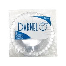 Plato hondo DARNEL murano crystal 12 oz x6 unds