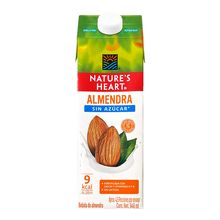 Bebida almendras NATURES HEART sin azúcar  x946 ml