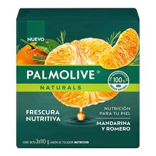 Jabón PALMOLIVE mandarina romero 3 unds x110 g c/u