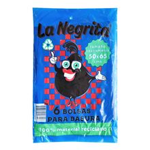 Bolsa para basura LA NEGRITA apartamento 50x65 x6 unds