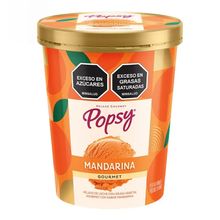 Helado POPSY mandarina gourmet x600 g