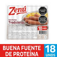 Salchicha ZENÚ tradicional x450 g