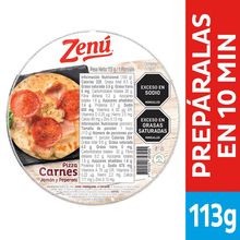 Pizza ZENÚ carnes x113 g