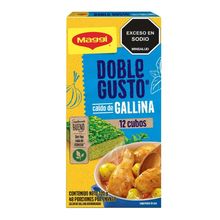 Caldo de gallina MAGGI doble gusto 12 cubos x10 g c/u