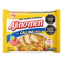 Sopa  AJI-NO-MEN sabor a gallina criolla x80 g