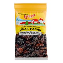 Uvas pasas LA GRANJA x100 g