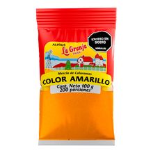 Color amarillo LA GRANJA x100 g