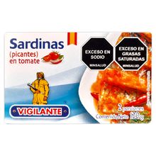 Sardina VIGILANTE en tomate picantes x88 g