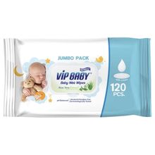 Toallitas húmedas VIP BABY aloe x120 unds