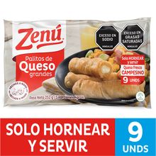 Palitos ZENÚ queso para hornear x252 g
