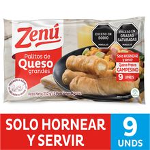 Palitos ZENU queso para hornear x252 g