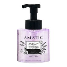 Jabón líquido AMATIC antibacterial espumoso violet garden x270 ml
