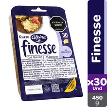 Queso ALPINA finesse 30 unds x450 g