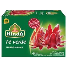 Té verde HINDÚ flor de Jamaica x20 sobres