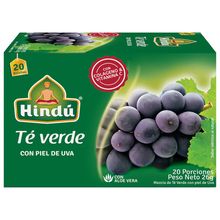 Té verde HINDÚ con piel de uva x20 sobres