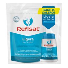 Sal REFISAL ligera -40% sodio x500 g+salero