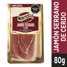 Jamón MONTICELLO serrano x80 g