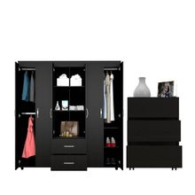 Combo Habitación Platino, Closet + Cajonera