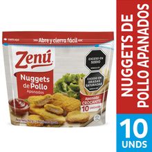 Nuggets ZENÚ pollo apanado x160 g