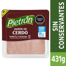 Jamón PIETRAN estandar sin conservantes x431 g
