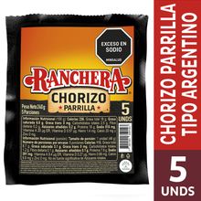Chorizo RANCHERA parrilla premium x240 g
