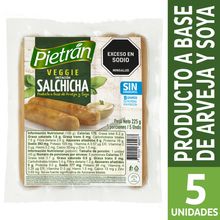 Salchicha PIETRÁN veggie  x225 g