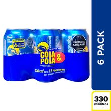 Cerveza COLA & POLA 6 unds x330 ml c/u