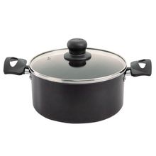 Olla IMUSA smart 22 cm antiadherente con tapa de vidrio