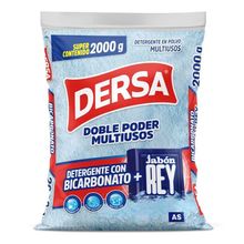 Detergente DERSA polvo con bicarbonato  + Jabón REY x2000 g